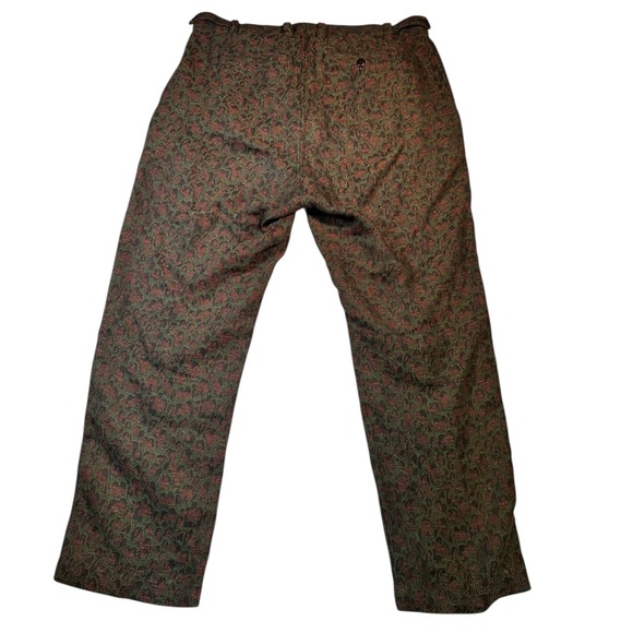 Corridor New York Mens Size 34 Patterned 100% Cotton Pants Relaxed Straight Leg - Picture 4 of 11